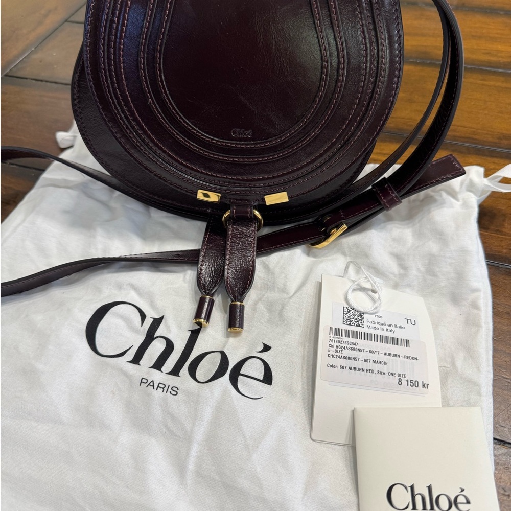 Marcie Auburn Res Calf Leather Crossbody Bag